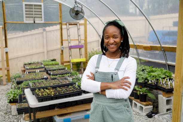 istock Farmer In Her Greenhouse 1481425725