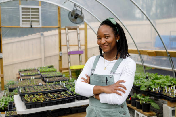 istock Farmer In Her Greenhouse 1481425726