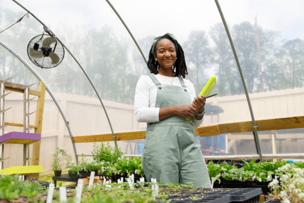 istock Farmer In Her Greenhouse 1481425801