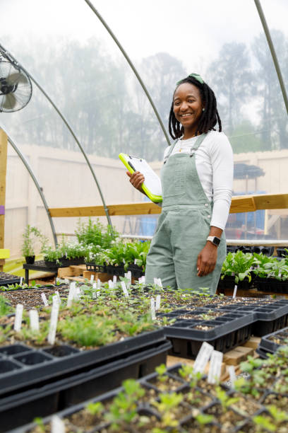 istock Farmer In Her Greenhouse 1481425809