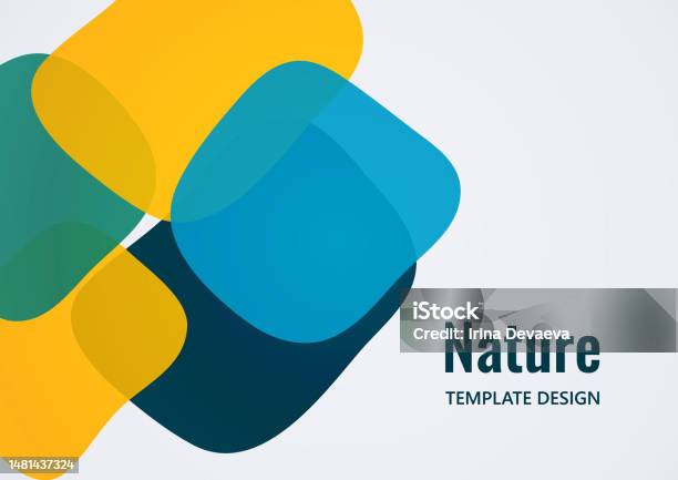Square Shape Overlay Geometric Composition With A Transparent Overlay Of Colored Rounded ...