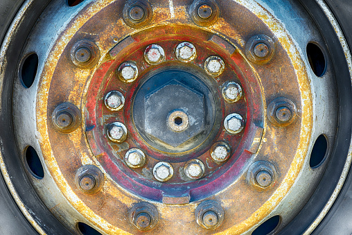 Rust on Wheels: Capturing the Menace of Driving with Corroded Truck Wheels