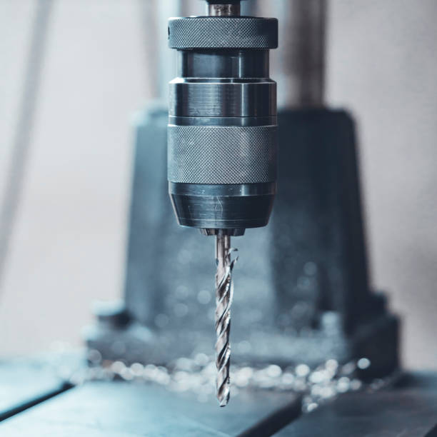 istock Drill in an industrial warehouse 1481447483