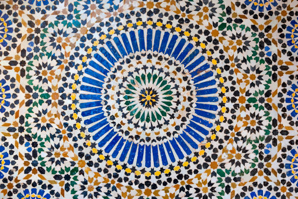 istock textures of ancient moroccan ceramic mosaic with geometric and floral pattern 1481461924