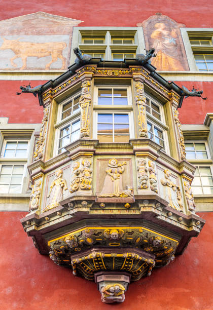 istock Historical balcony in Schaffhausen 1481463454