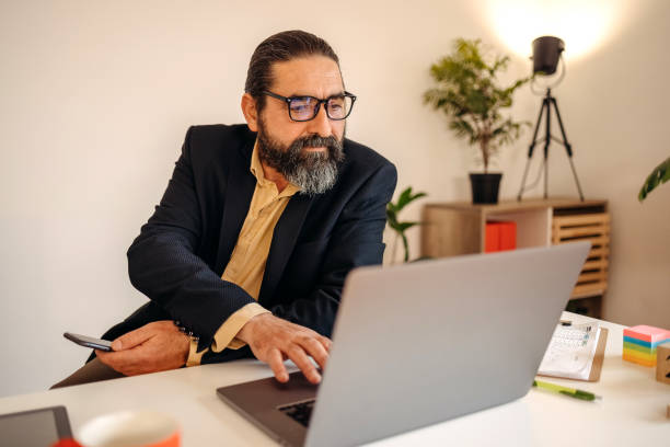 istock Businessman working in the office 1481464212