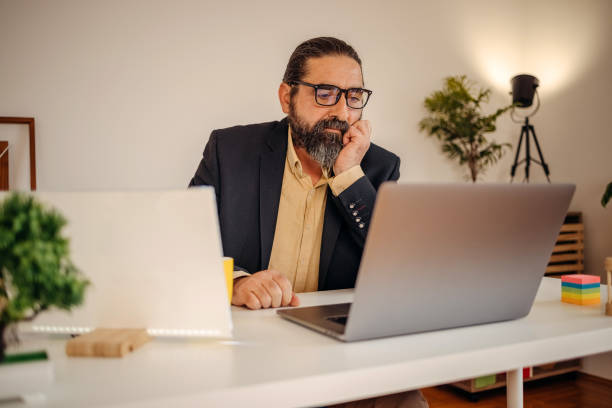 istock Businessman working in the office 1481464688
