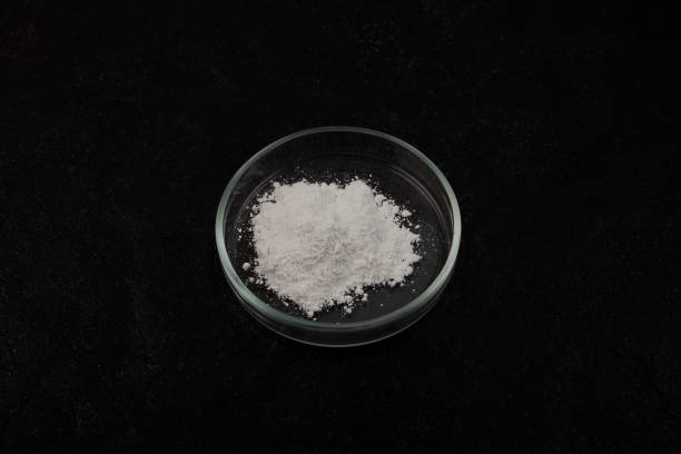 istock Petri dish with white chemical powder 1481465985