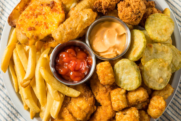 istock Deep Fried Appetizer Platter with French Fries 1481471283