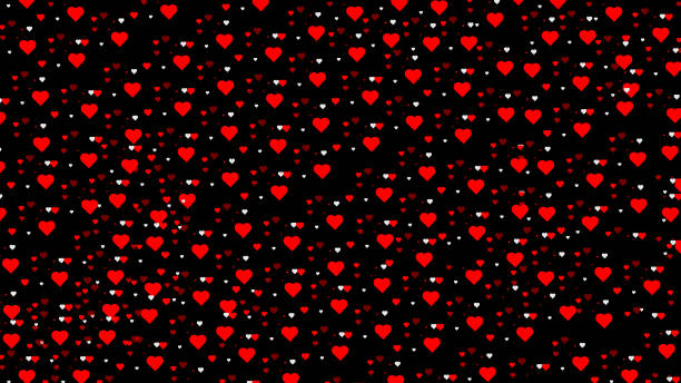 illustrazioni stock, clip art, cartoni animati e icone di tendenza di san valentino amore icona sfondo rosso cuori sfondo legno. sfondo dell'illustrazione del biglietto di auguri. - black background love care red