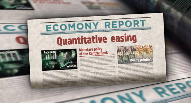 istock Quantitative easing crisis and inflation newspaper printing media 1481473454