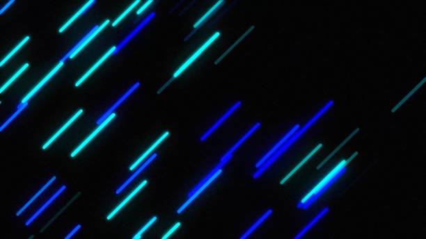 istock 4k abstract Glowing sci-fi tech video animation with neon laser rays stock 1481474852