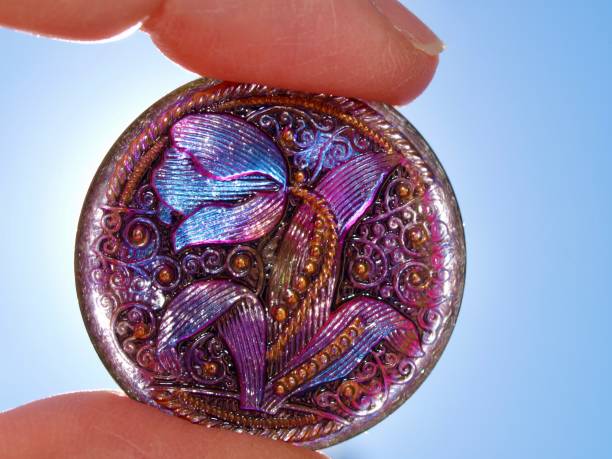 istock Vintage Czechoslovakian Glass Button 1481478867
