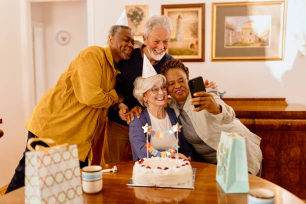istock Senior people making a selfie picture 1481480356