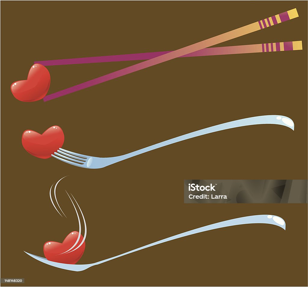 Amour le dîner - clipart vectoriel de Aliment libre de droits