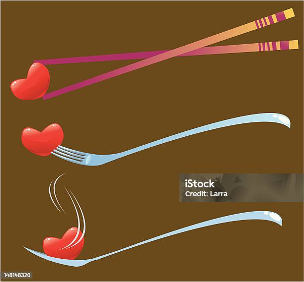 Amour Le Dîner Vecteurs libres de droits et plus d'images vectorielles de Aliment - Aliment, Amour, Bâton de bois