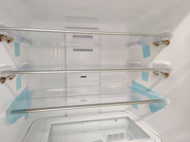 istock New refrigerator shelf and home appliance image 1481493783