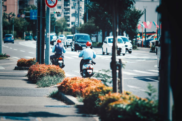 istock Cityscape and people riding bikes 1481495810
