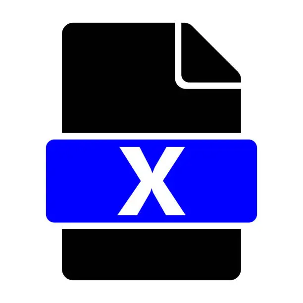 Vector illustration of Excel File Format Icon