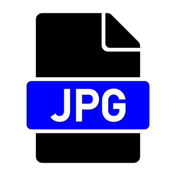 Vector illustration of JPG File Format Icon