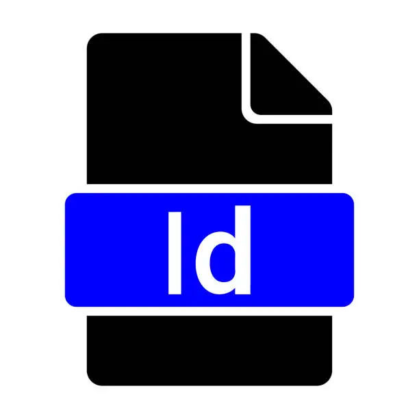 Vector illustration of Id File Format Icon