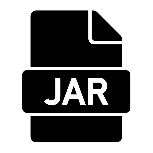 Vector illustration of JAR File Format Icon