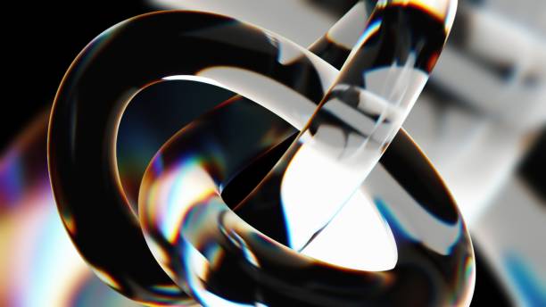 Glossy dispersion element Glossy dispersion element. Computer generated 3d render black glass surface stock pictures, royalty-free photos & images