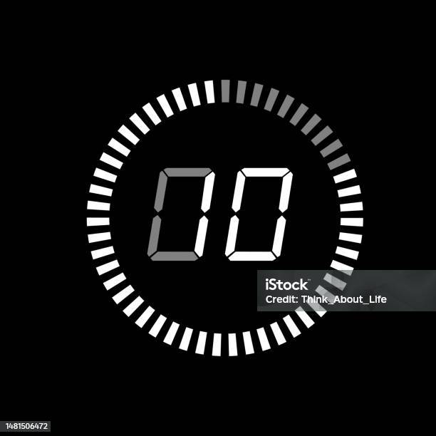 Pi Zero Countdown Timer Digital Pi Diagram Countdown Timer With 05 Number Outline Style Design ...