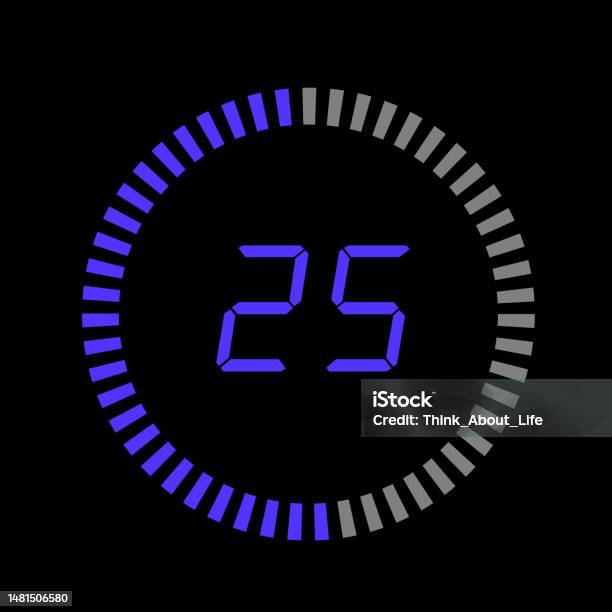 Pi Zero Countdown Timer Digital Pi Diagram Countdown Timer With 05 Number Outline Style Design ...
