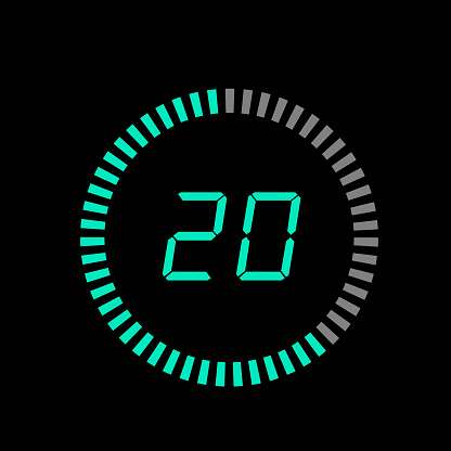 Pi Zero Countdown Timer Digital Pi Diagram Countdown Timer With 05 Number Outline Style Design ...