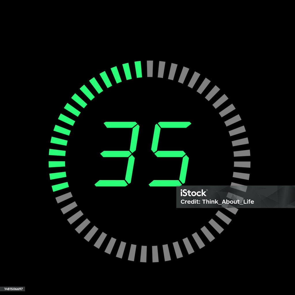 Pi Zero Countdown Timer Digital Pi Diagram Countdown Timer With 05 Number Outline Style Design ...