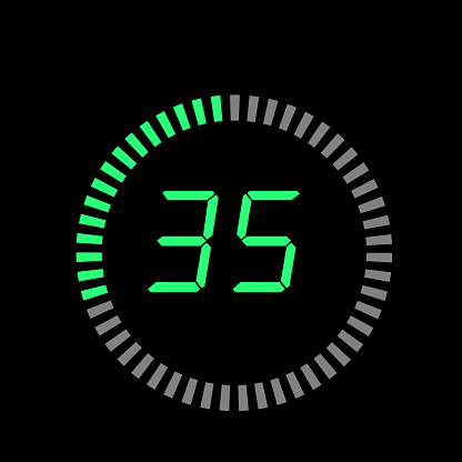 Pi Zero Countdown Timer Digital Pi Diagram Countdown Timer With 05 Number Outline Style Design ...