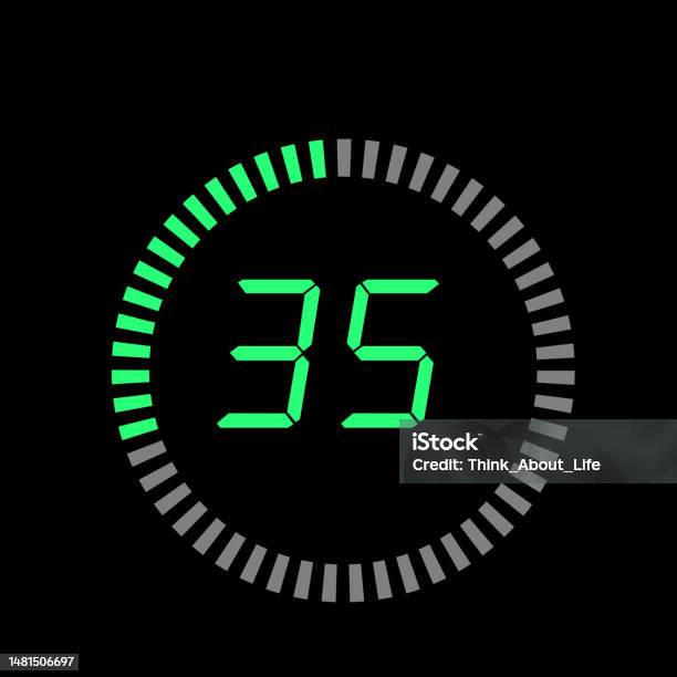 Pi Zero Countdown Timer Digital Pi Diagram Countdown Timer With 05 Number Outline Style Design ...