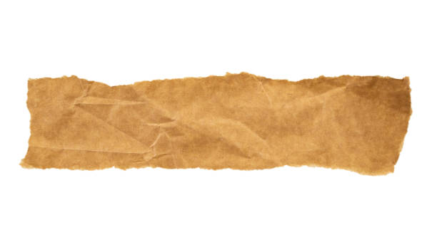 istock Brown Cardboard paper piece isolated on white background 1481512658