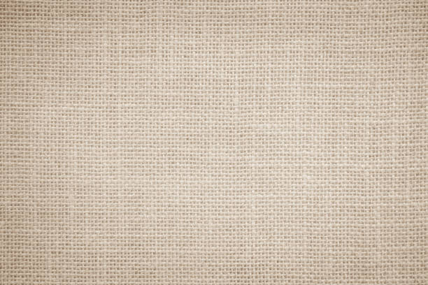 istock Detailed woven fabric texture background mesh pattern light beige color blank. Jute hessian sackcloth burlap canvas Natural weaving fiber linen and cotton cloth texture as clean empty for decoration. 1481512958