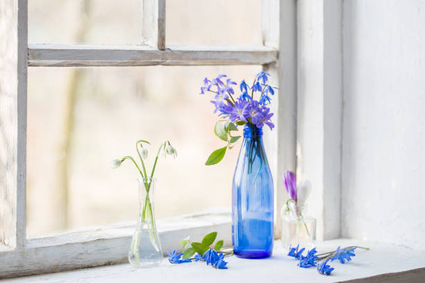 istock spring flowers in glass bottke on old window 1481513128