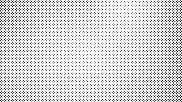 Grunge halftone background with dots Grunge halftone background with dots. Black and white pop art pattern in comic style. Monochrome dot texture. Vector illustration polka dot stock illustrations