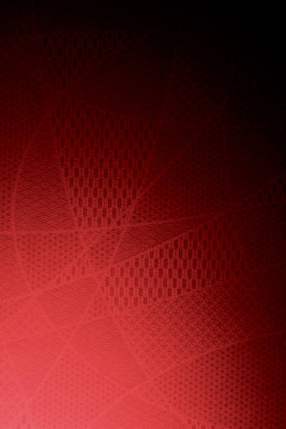 Japanese paper of black and red
