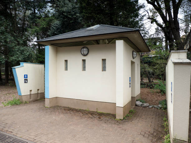 istock old public toilet in the park 1481516181