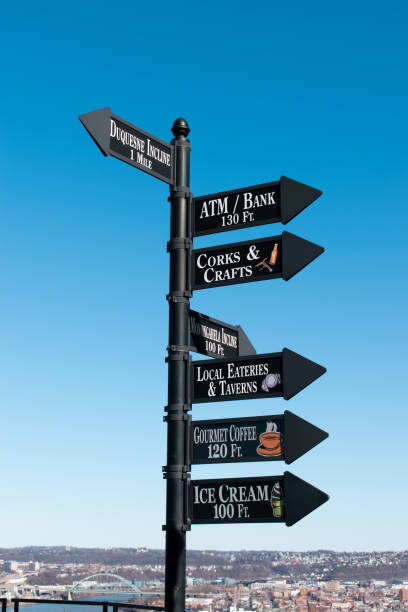 istock Directional sign in Mount Washington, Pittsburgh, Pennsylvania 1481521940