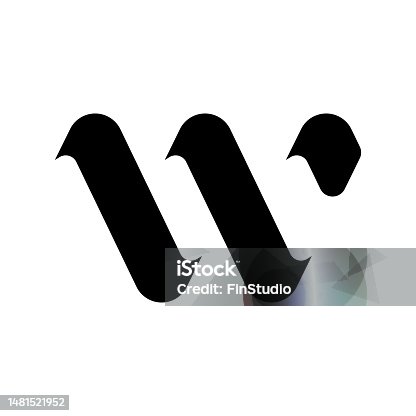istock Professional Innovative Initial WV logo and VW logo. Letter WV or VW Minimal elegant Monogram. Premium Business Artistic Alphabet symbol and sign 1481521952