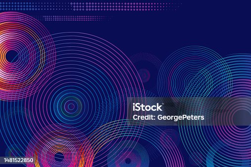 istock Abstract Background with colorful circles 1481522850