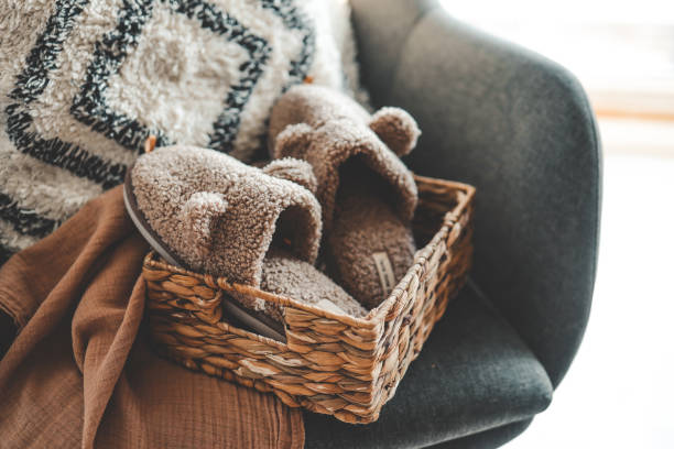 istock Cozy slippers in a home interior 1481522985