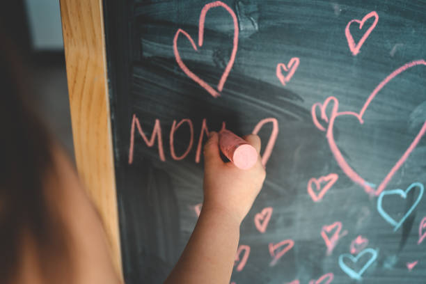 istock Inscription: I love mom on the board 1481522986