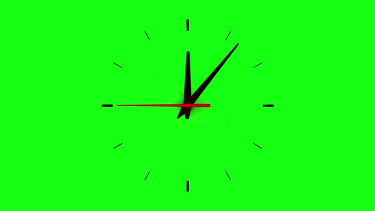 timelapse clock animation 24 hours loop able