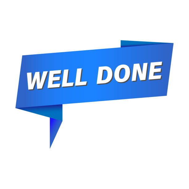 istock Well done ribbon template. Well done banner. Well done sticker, label or tag. Vector 1481525724