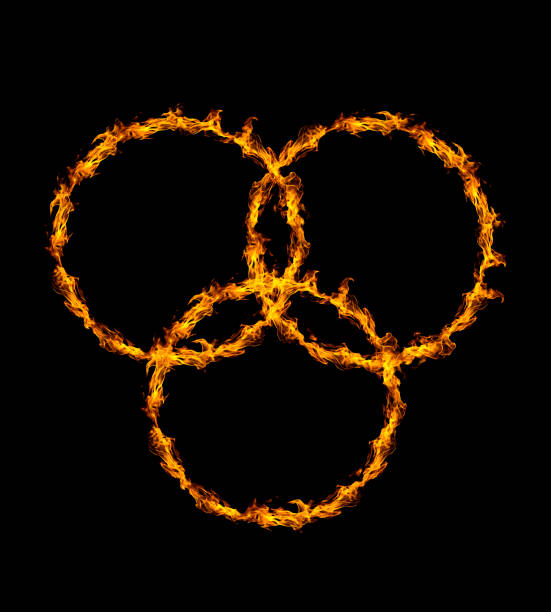 istock ring of fire in black background 1481537304