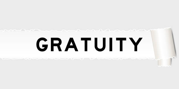 istock Ripped gray paper background that have word gratuity under torn part 1481541617