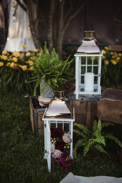 istock Lantern and flower decorations outdoors 1481546318