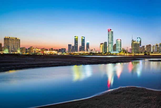istock Modern city night scene, Shanghai, China 1481548430